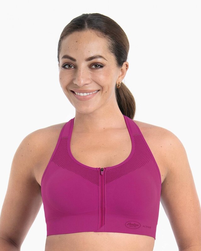 Anita Active Anita Active - Easymove Zip - Sport BH met Rits Voorkant - 5511.192 - Candy Pink : :