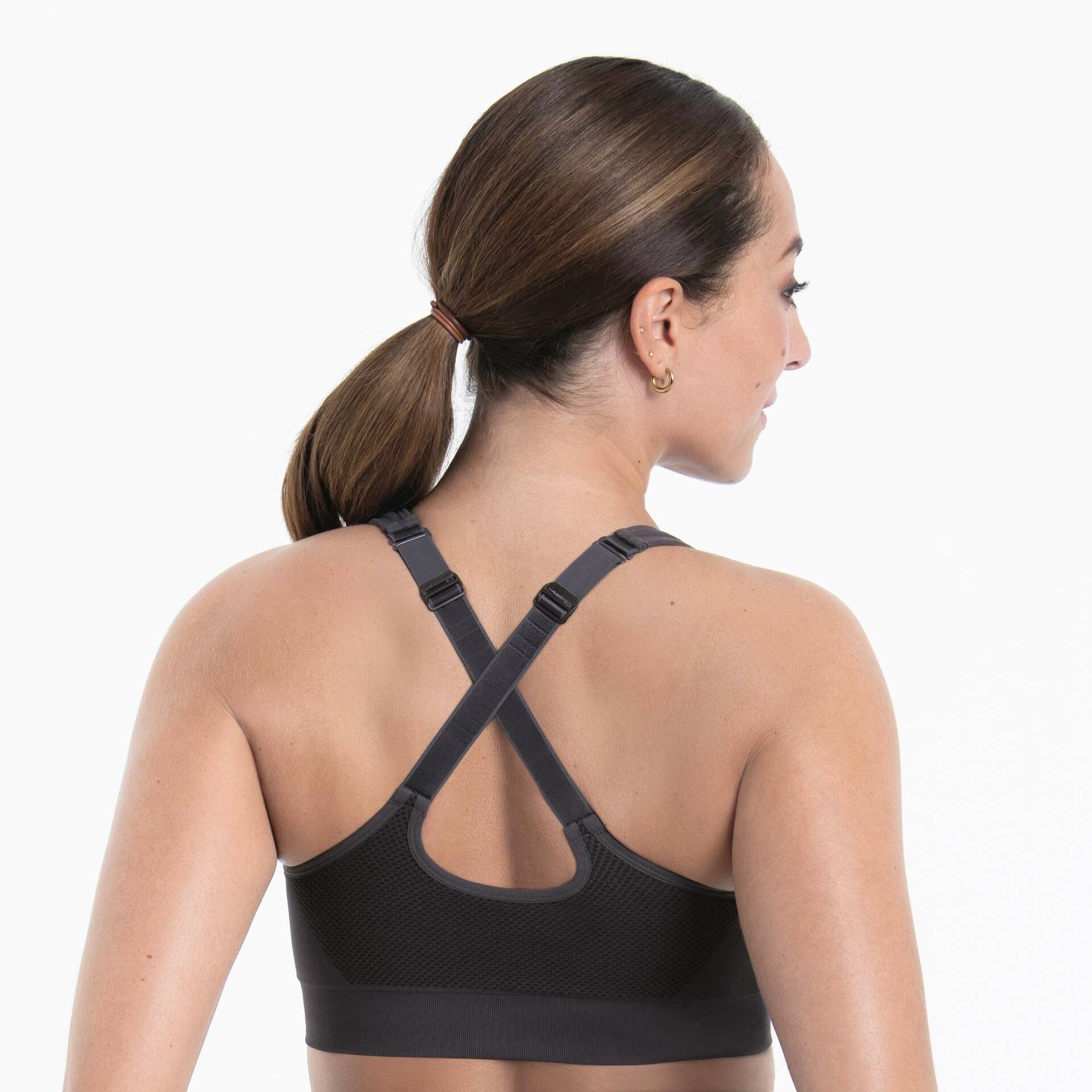 Anita Active Anita Active - Easymove Zip - Sport BH met Rits Voorkant - 5511.485 - Carbon Grey :