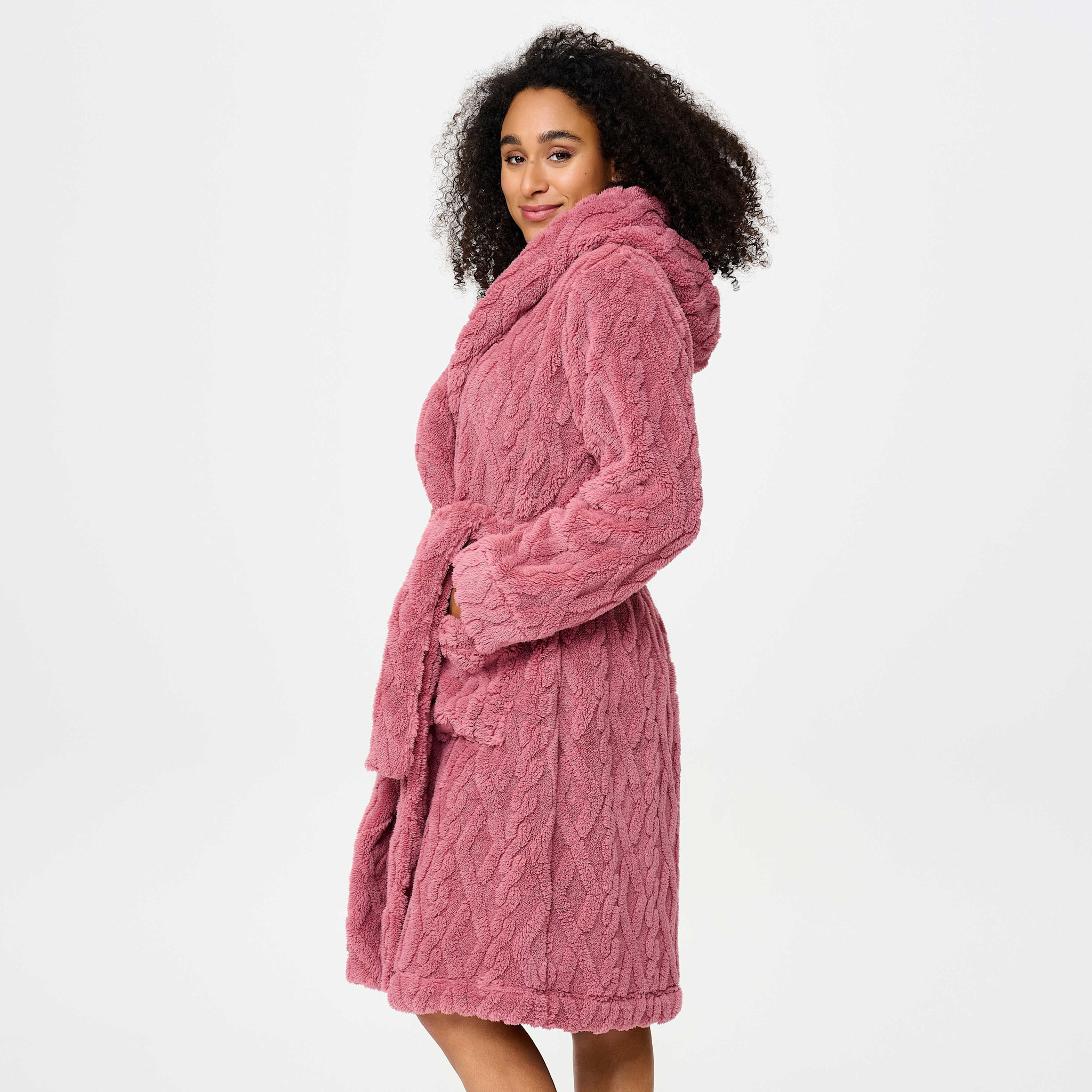LingaDore LingaDore - Fleece Robe - Dusty Rose :