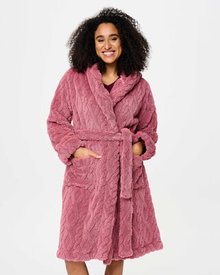 LingaDore LingaDore - Fleece Robe - Dusty Rose :