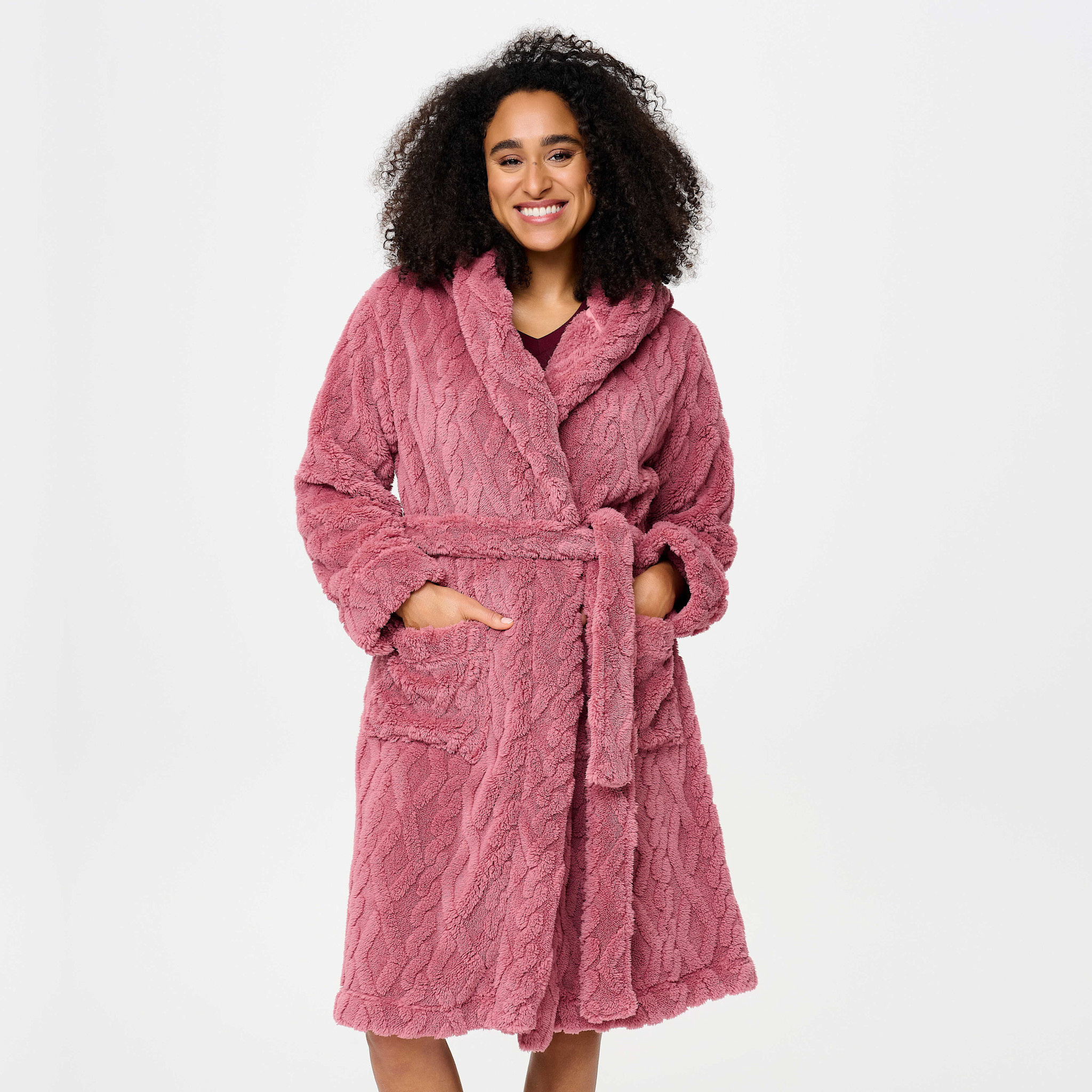 LingaDore LingaDore - Fleece Robe - Dusty Rose :