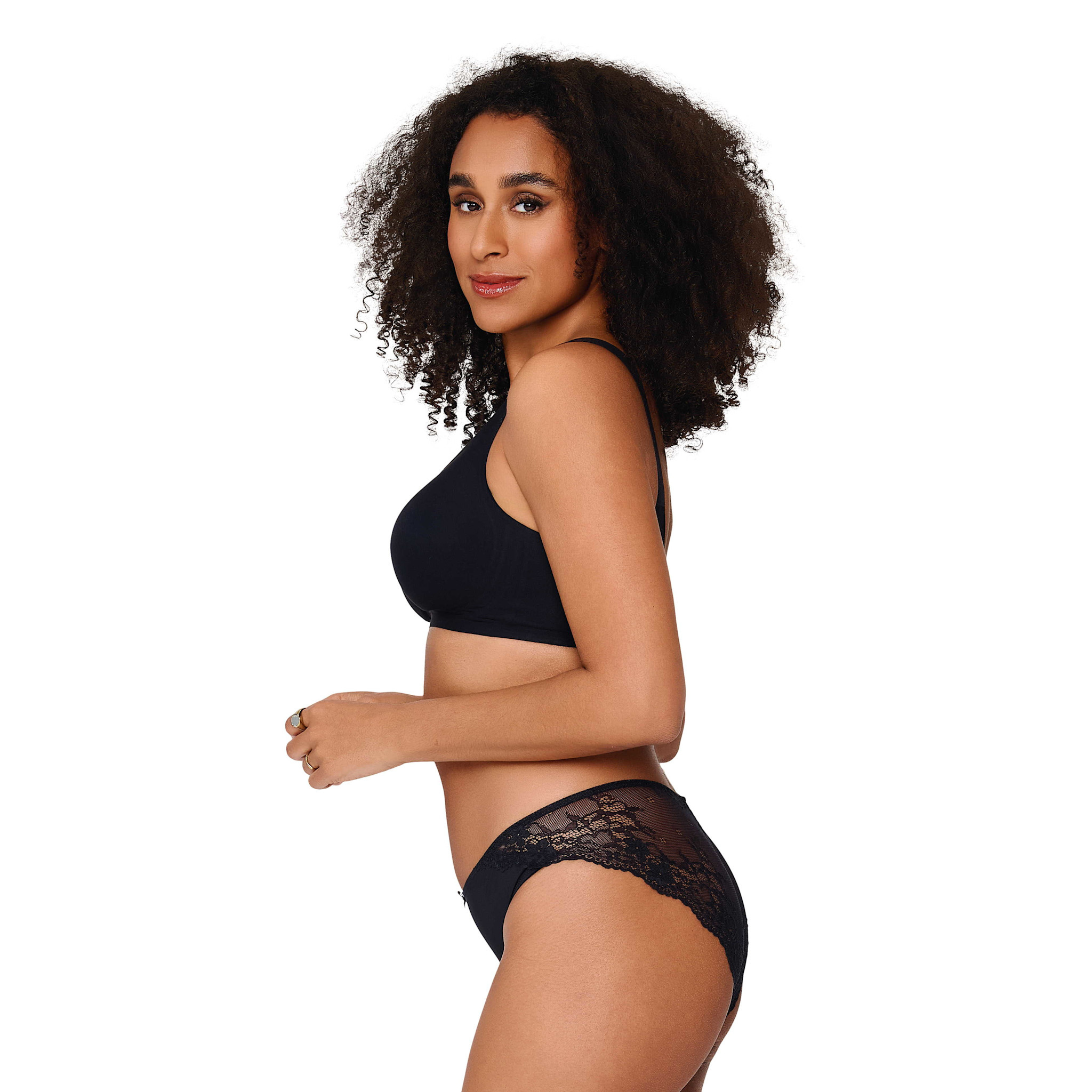LingaDore - Daily - Lace Slip - Black :