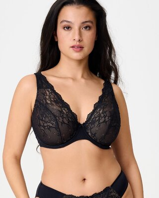 LingaDore LingaDore - Daily - Triangel Plunge BH - Black Taupe :