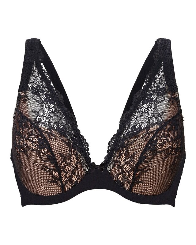 LingaDore LingaDore - Daily - Triangel Plunge BH - Black Taupe :