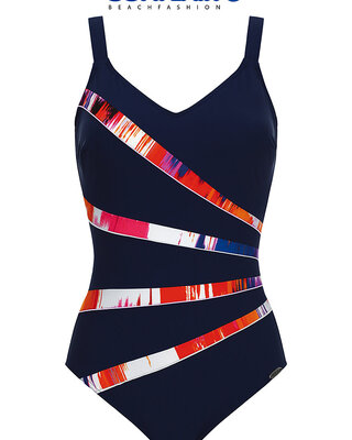 Sunflair Sunflair - Swimsuit - 72052 - Midnight Blue /  Multicolor :