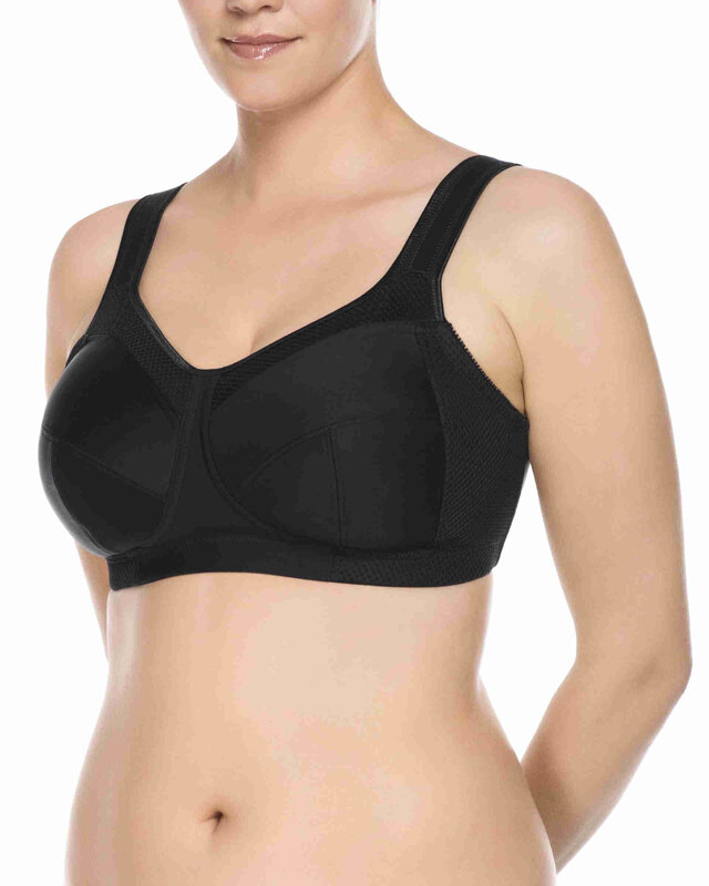 Ulla Ulla - Kate - Sport-BH - Cup D-N - Black :