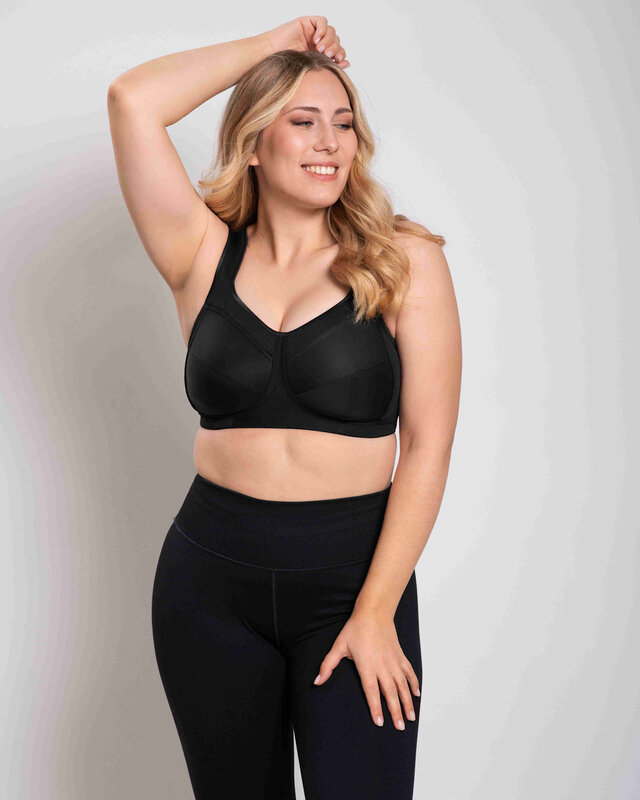 Ulla Ulla - Kate - Sport-BH - Cup D-N - Black :
