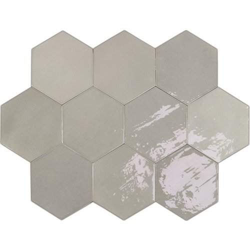 Wow Wow Zellige Hexa Grey 10,8x12,4 cm