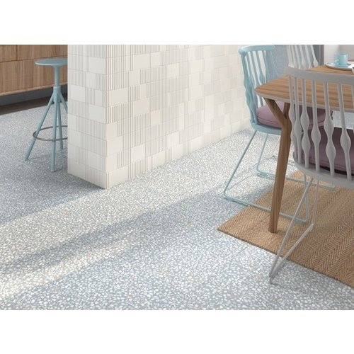 Workshop Vloertegel Terrazzo Blauw 29,3x29,3 cm