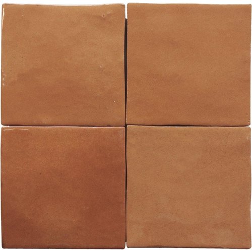 Wandtegel Marrakech Zellige Oranje/Taupe 10x10 cm