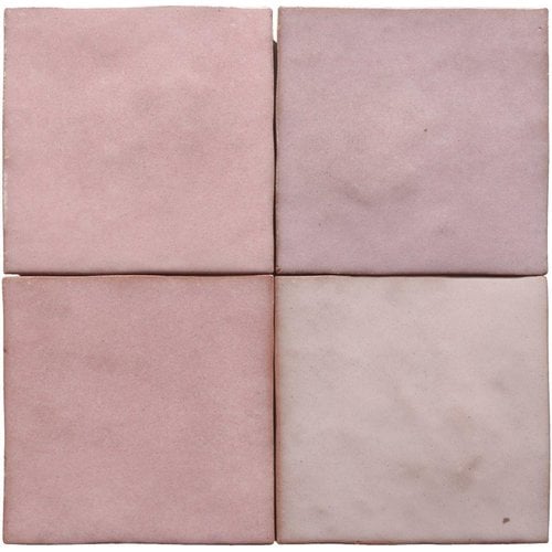 Wandtegel Marrakech Zellige Roze 10x10 cm