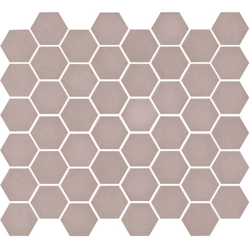 The Mosaic Factory Valencia Roze Mat Hexagon