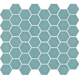 The Mosaic Factory Valencia Turquoise Mat Hexagon