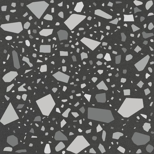 Quintessenza Quintessenza Confetti Nero Grigio 18,6x18,6 cm