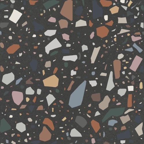 Quintessenza Confetti Nero Multicolor 18,6x18,6 cm