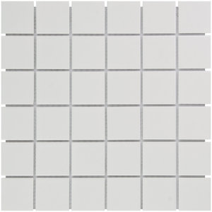 The Mosaic Factory Barcelona Extra White 4,8x4,8 cm