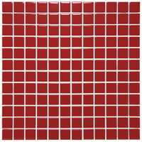 Barcelona Red Glossy 2,3x2,3 cm
