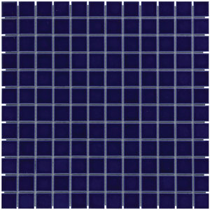 The Mosaic Factory Barcelona Dark Blue Glossy 2,3x2,3 cm