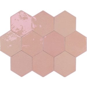 WOW Design Zellige Hexa Pink 10,8x12,4 cm