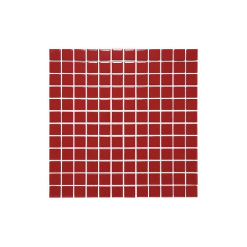 The Mosaic Factory The Mosaic Factory Barcelona Red Glossy 2,3x2,3 cm