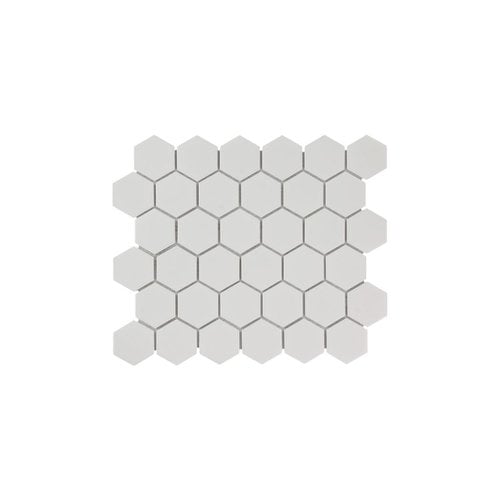 The Mosaic Factory The Mosaic Factory Barcelona Hexagon White Glossy 5,1x5,9 cm