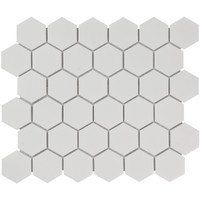 Barcelona Hexagon White Glossy 5,1x5,9 cm