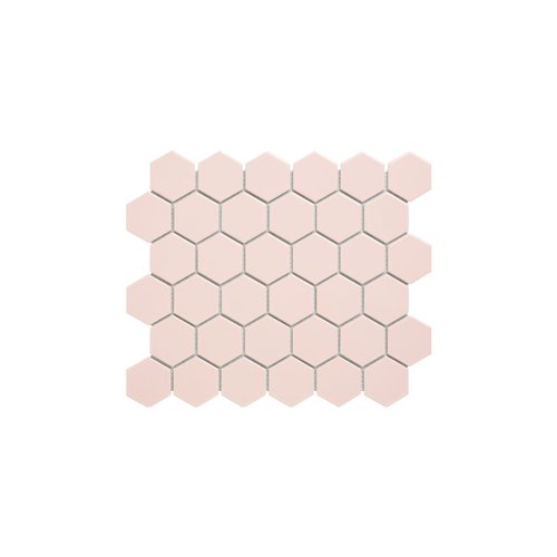 The Mosaic Factory The Mosaic Factory Barcelona Hexagon Pink Glossy 5,1x5,9 cm