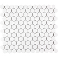 Barcelona Extra White Glossy Hexagon 2,3x2,6 cm