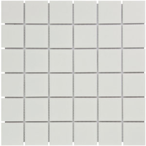 The Mosaic Factory Barcelona White Mat 4,8x4,8 cm