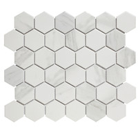 Barcelona Carrara White Mat Hexagon 5,1x5,9 cm