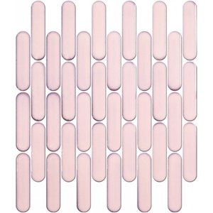 The Mosaic Factory Sevilla Oval Finger Pink Glossy