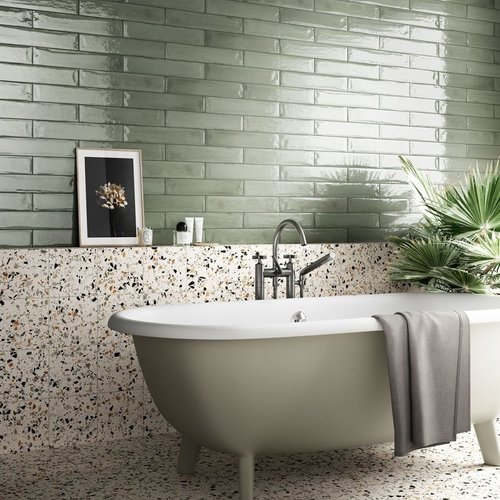 Terrazzo badkamer tegels voor een uniek design