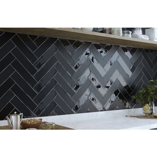 Cifre Ceramica Cifre Colonial Black Glans 7,5x30 cm