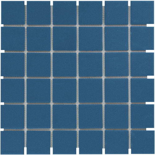 The Mosaic Factory London Vierkant Blue 4,8x4,8 cm