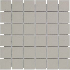 The Mosaic Factory London Vierkant Grey 4,8x4,8 cm