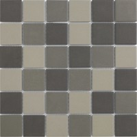 London Vierkant Dark Grey Mix 4,8x4,8 cm