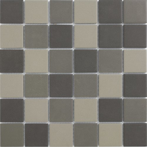 The Mosaic Factory The Mosaic Factory London Vierkant Dark Grey Mix 4,8x4,8 cm