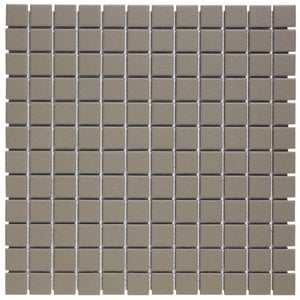 The Mosaic Factory London Vierkant Dark Grey 2,3x2,3 cm