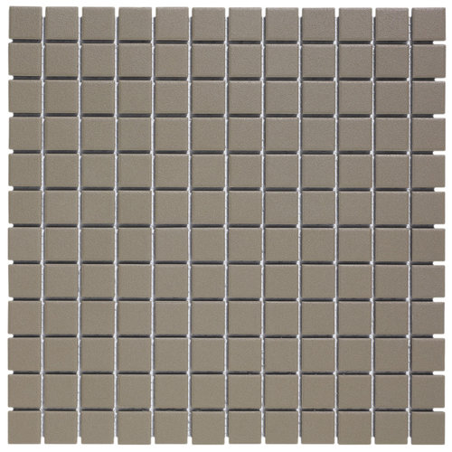 The Mosaic Factory London Vierkant Dark Grey 2,3x2,3 cm