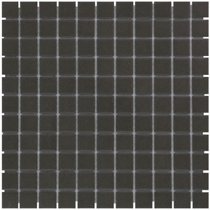 The Mosaic Factory London Vierkant Black 2,3x2,3 cm