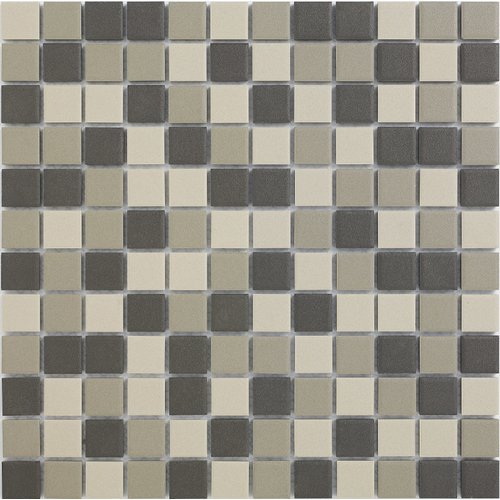 The Mosaic Factory London Vierkant Mix Grey, Dark Grey, Black 2,3x2,3 cm