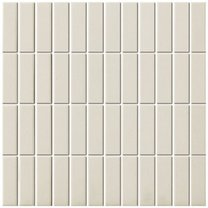 The Mosaic Factory London Rechthoek Matt White 2,3x7,3 cm