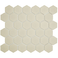 London Hexagon White Matt 5,1x5,9 cm