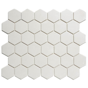 The Mosaic Factory London Hexagon Super White 5,1x5,9 cm
