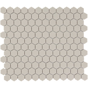 The Mosaic Factory London Hexagon White 2,3x2,6 cm