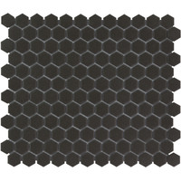 London Hexagon Black 2,3x2,6 cm