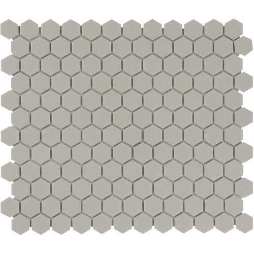 The Mosaic Factory The Mosaic Factory London Hexagon Grey 2,3x2,6 cm