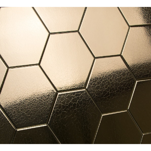 Terre d'Azur Terre d'Azur Hexagonale Brons/Goud 15x17 cm F68