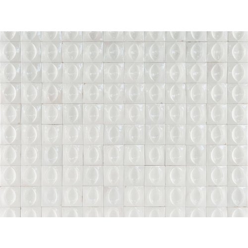 Ragno Tegels Ragno Gleeze Bianco 3D Egg 10x10 cm