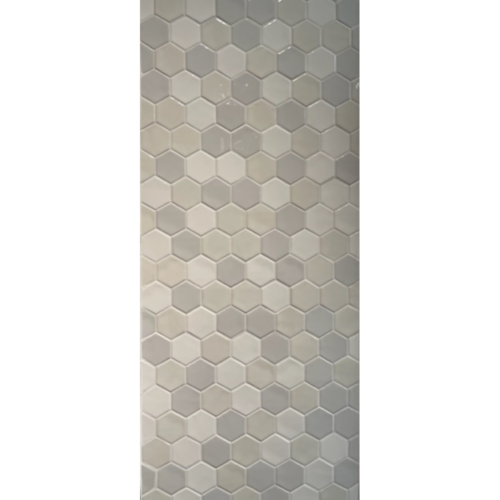 Terre d'Azur Terre d'Azur Hexagonale Mosaic Wit-Mix 28x30 cm